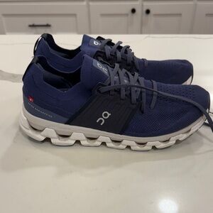 On Running Men's Blue and White Sneakers